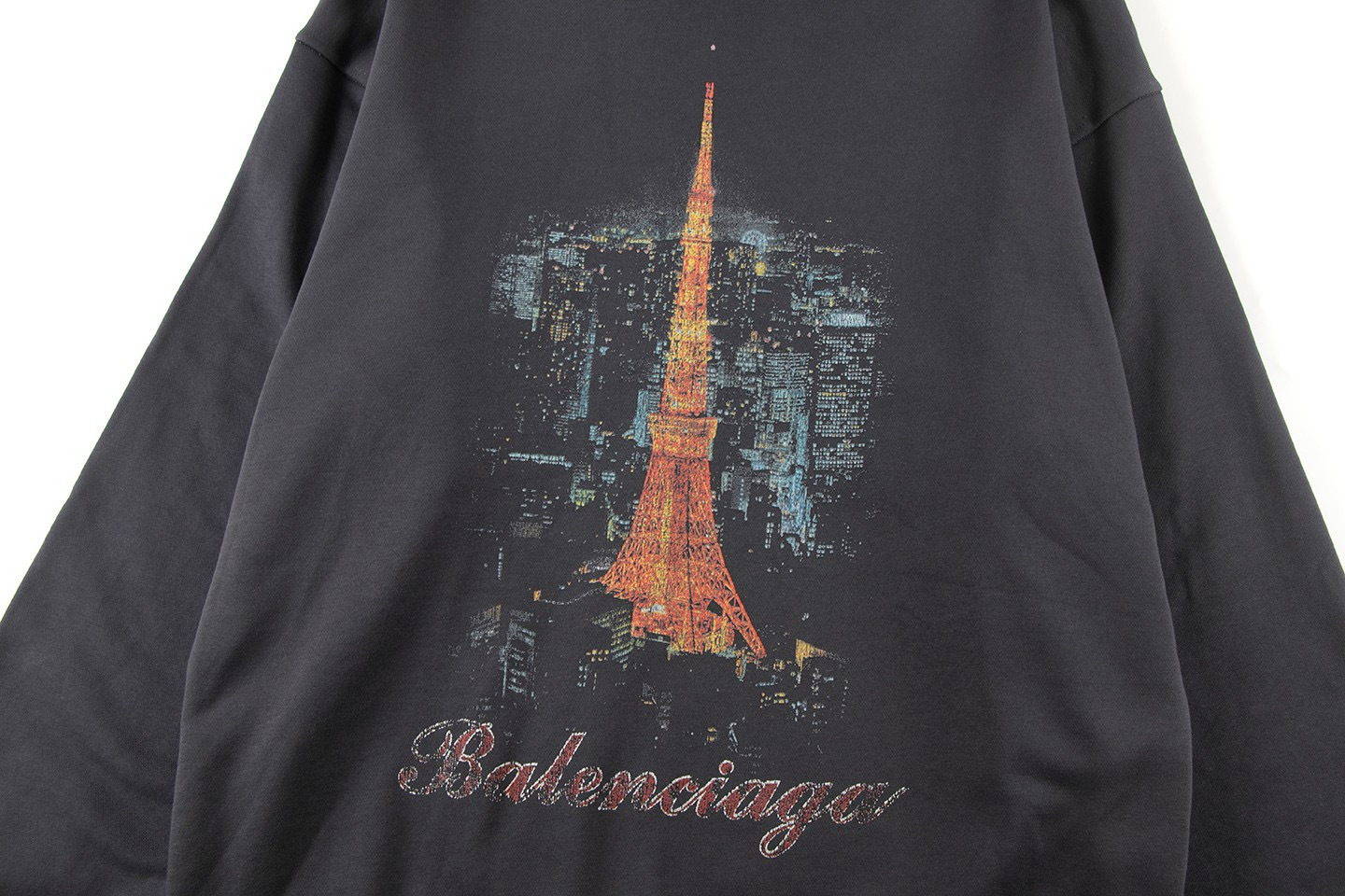 Balenciaga Ginza Tokyo Hoodie Black vista 3