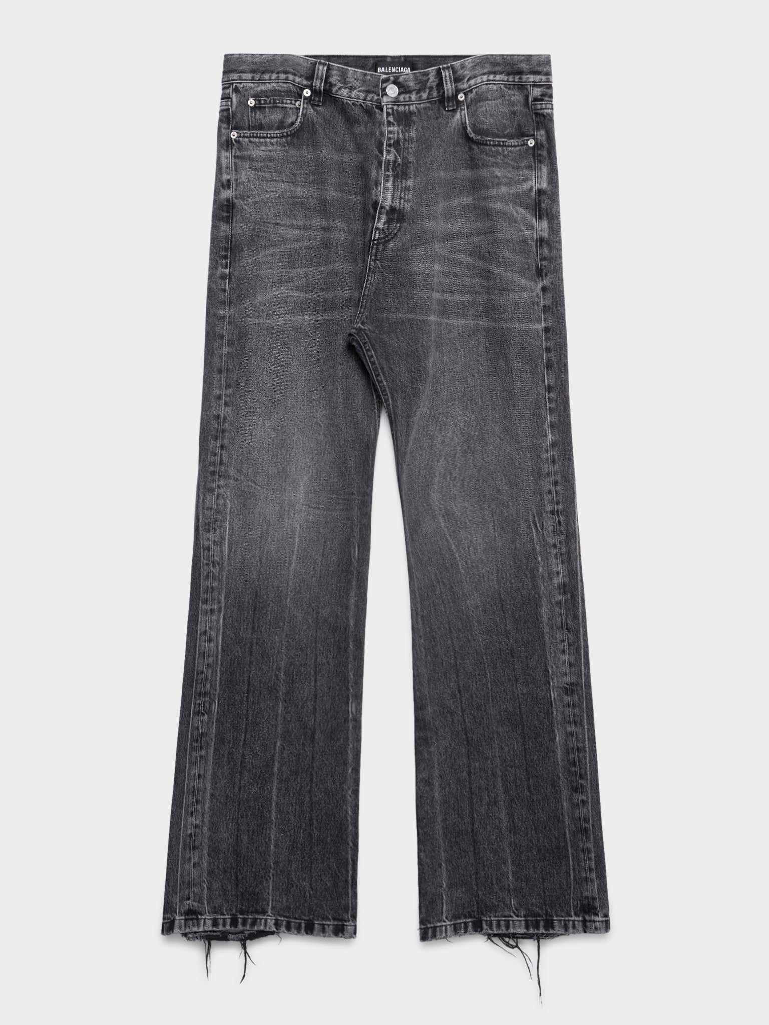 Balenciaga Grey Lost Tape Flared Jeans