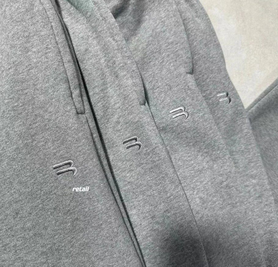 Balenciaga Double Waistband Sweatpants 'Red/Khaki' vista 6
