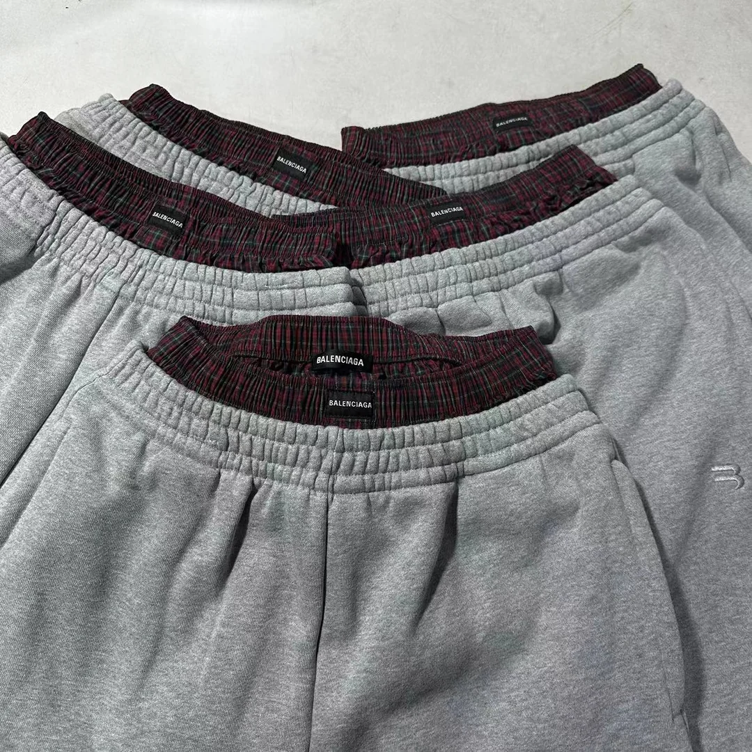 Balenciaga Double Waistband Sweatpants 'Red/Khaki' vista 7