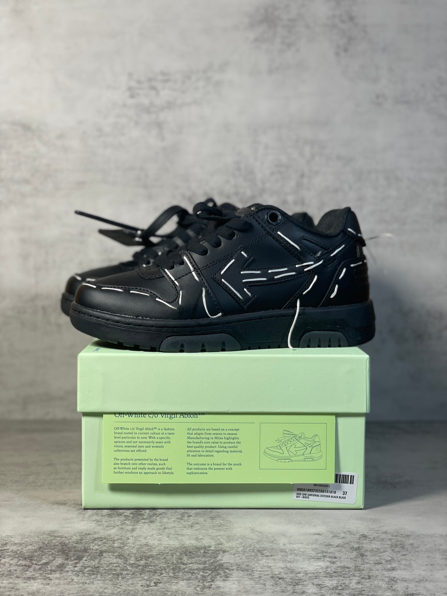 Off-White Out Of Office Low Sartorial Stitching Black (Women's)