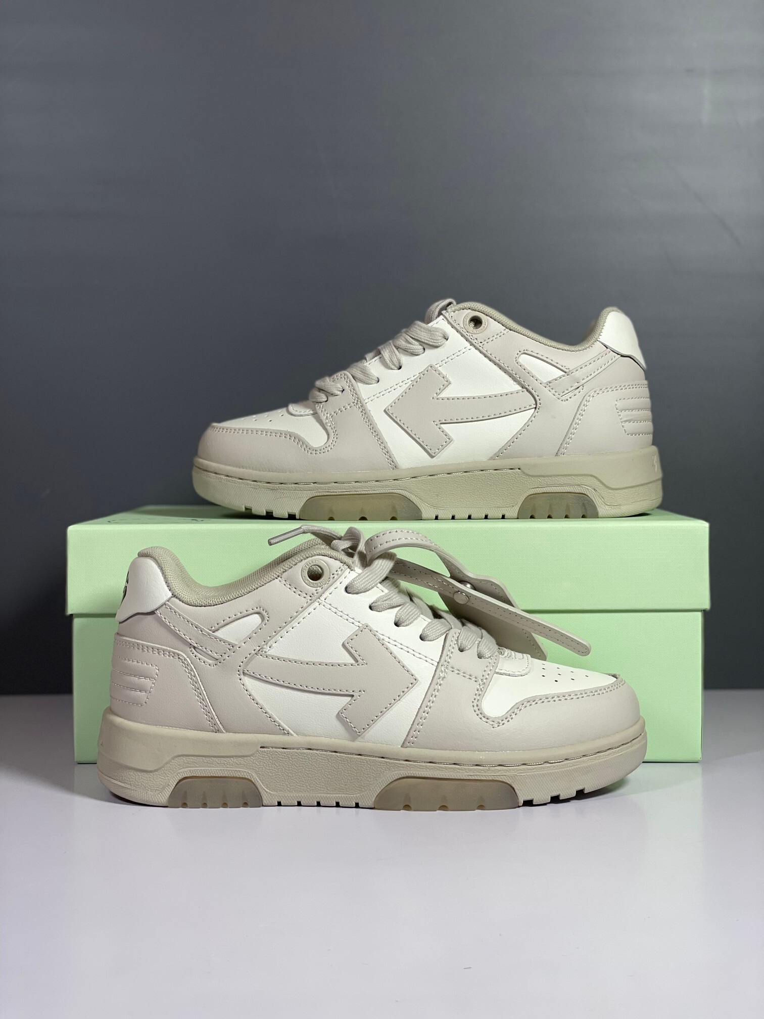 Off-White Out of Office Beige White