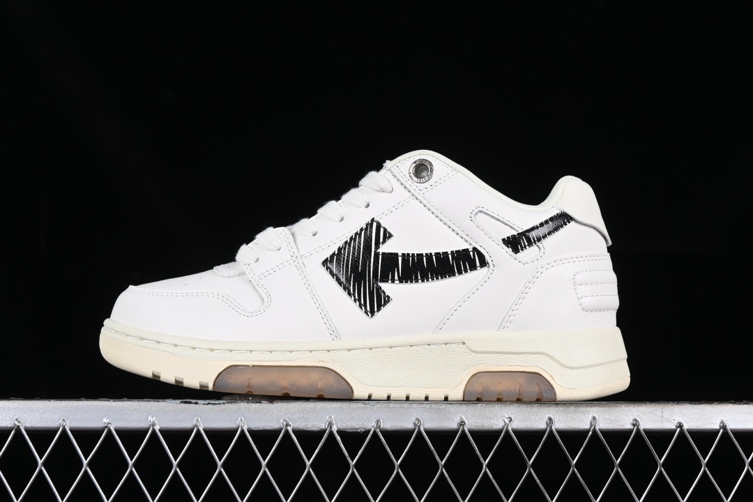 Off-White Out Of Office Low Tops White Black vista 2