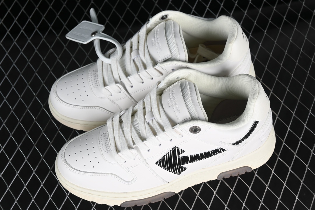 Off-White Out Of Office Low Tops White Black vista 3