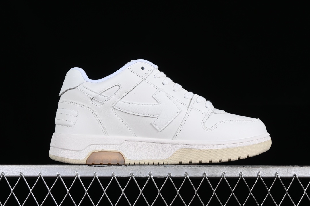 Off-White Out Of Office Low Tops "For Walking" White Black vista 5
