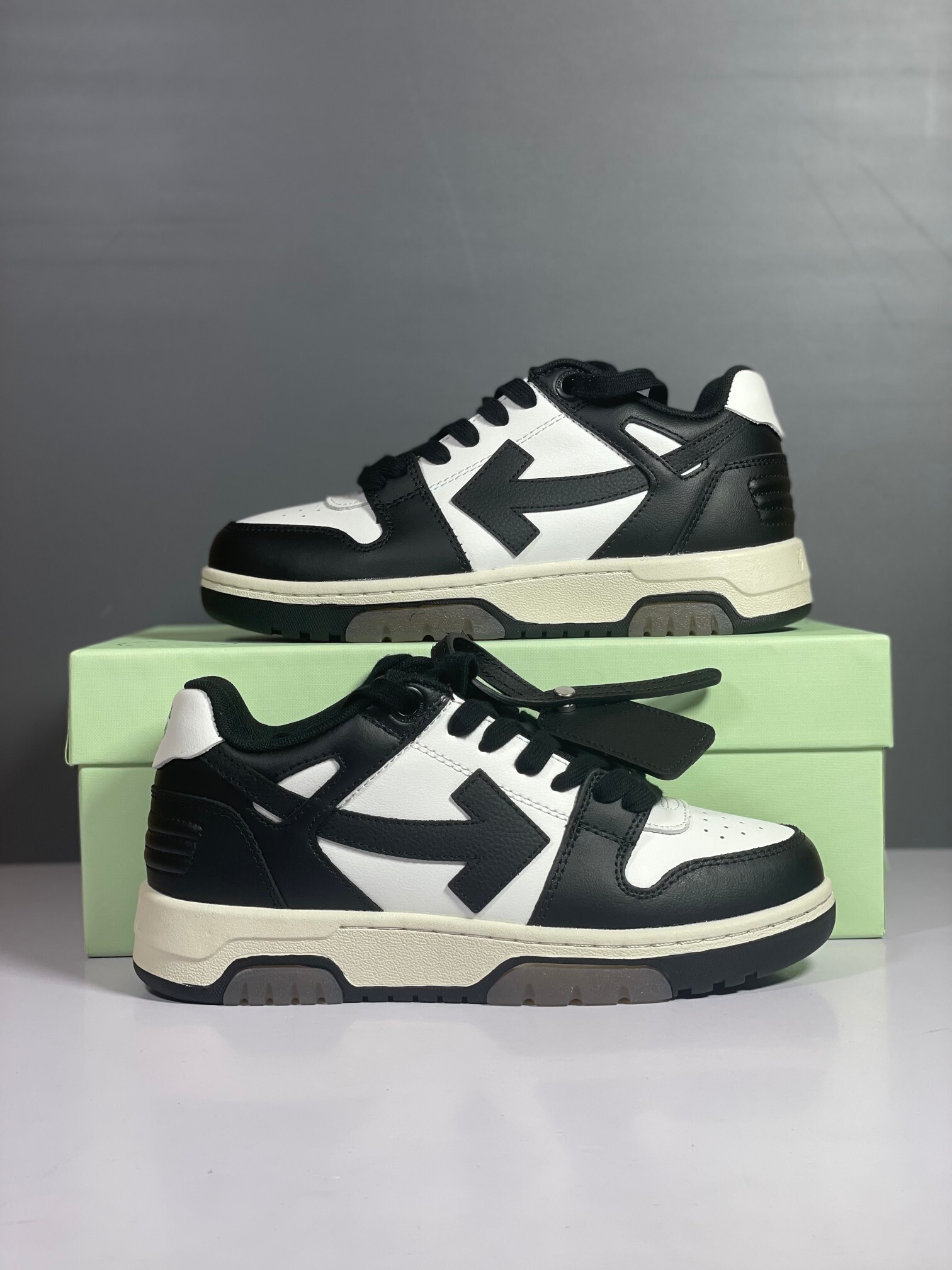 Off-White Out Of Office Calf Leather Panda