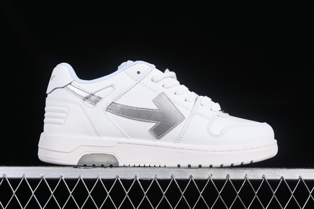 Off-White Out Of Office Low Tops White Silver vista 2