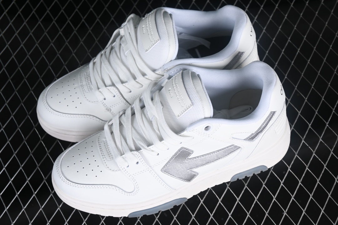 Off-White Out Of Office Low Tops White Silver vista 3
