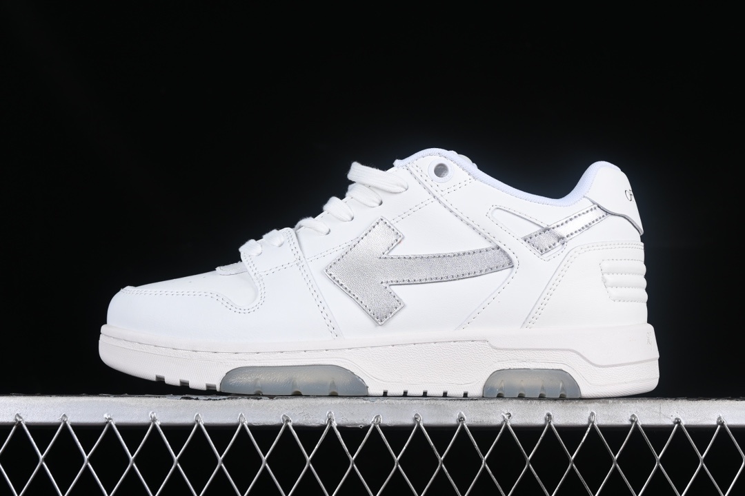 Off-White Out Of Office Low Tops White Silver vista 7