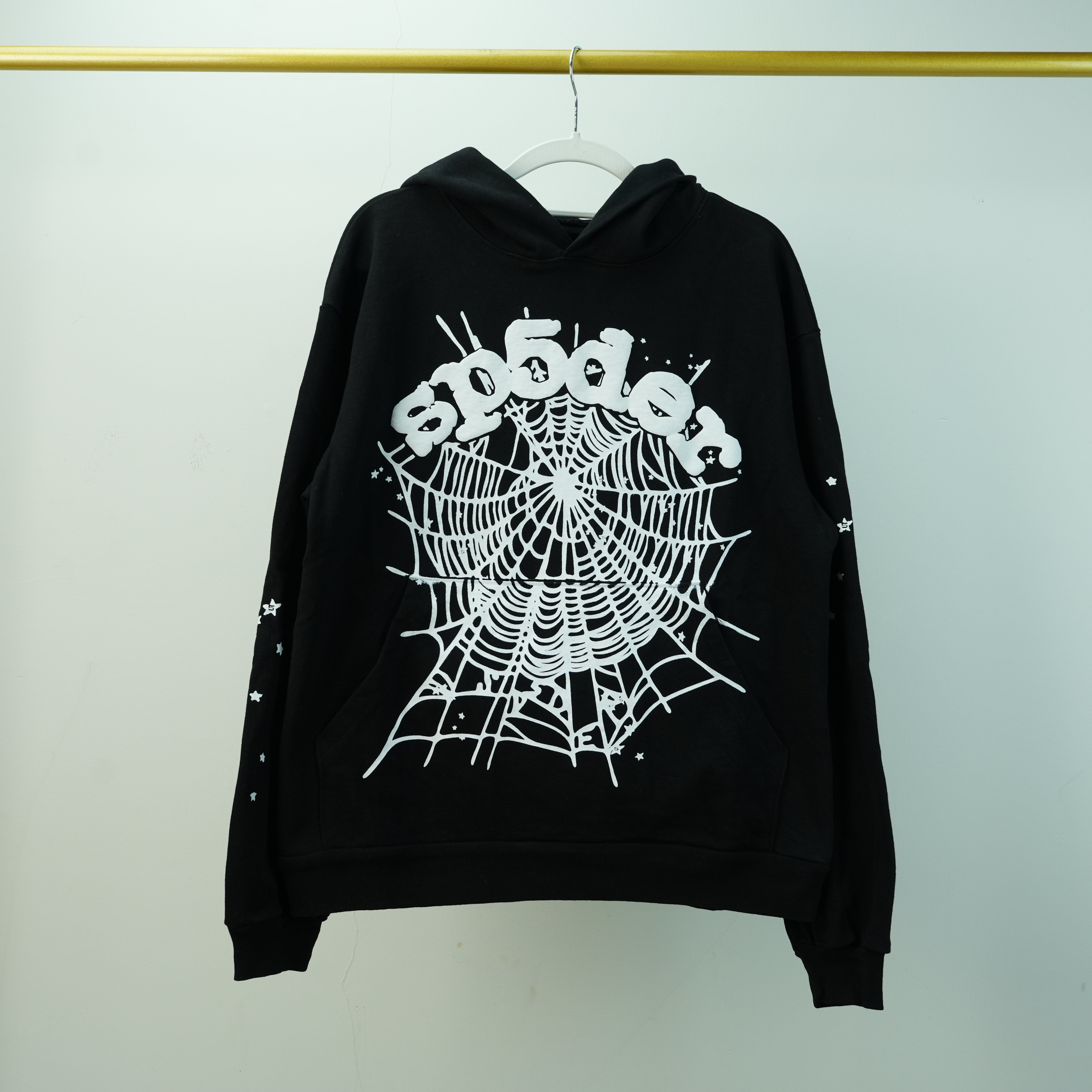 Sp5der Hoodie OG Web "Black" vista 2