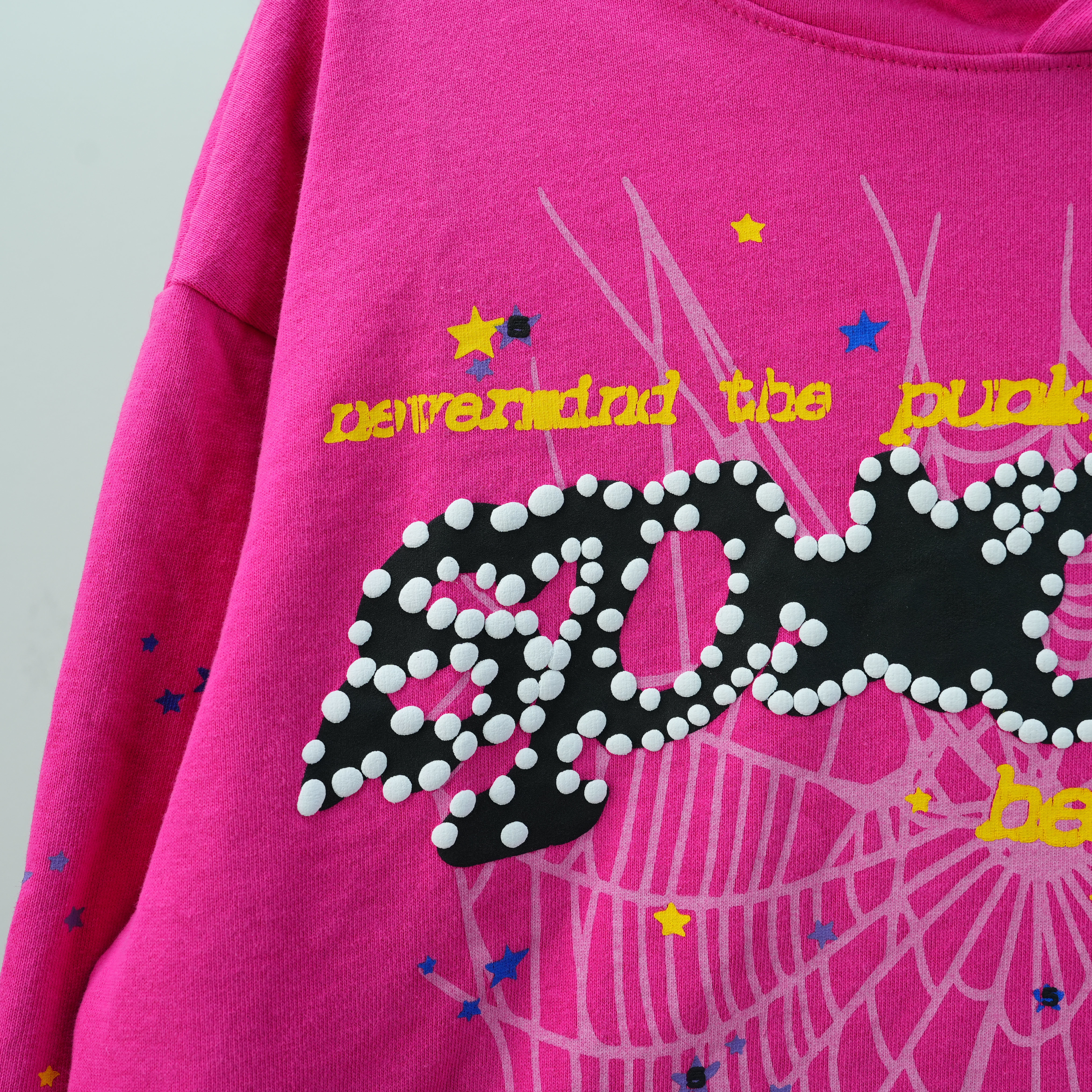 Sp5der P*NK V2 Hoodie "Pink" vista 4