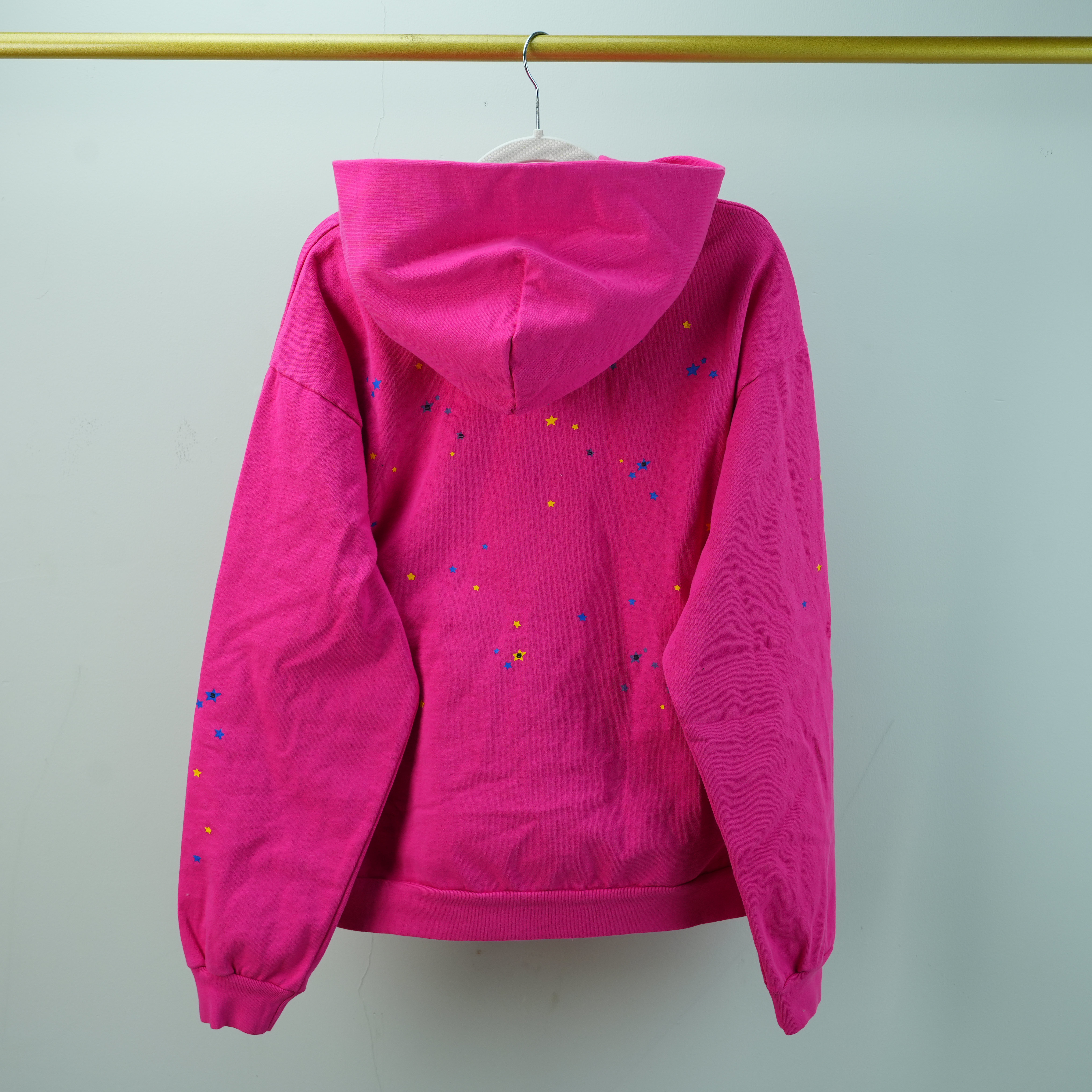 Sp5der P*NK V2 Hoodie "Pink" vista 6