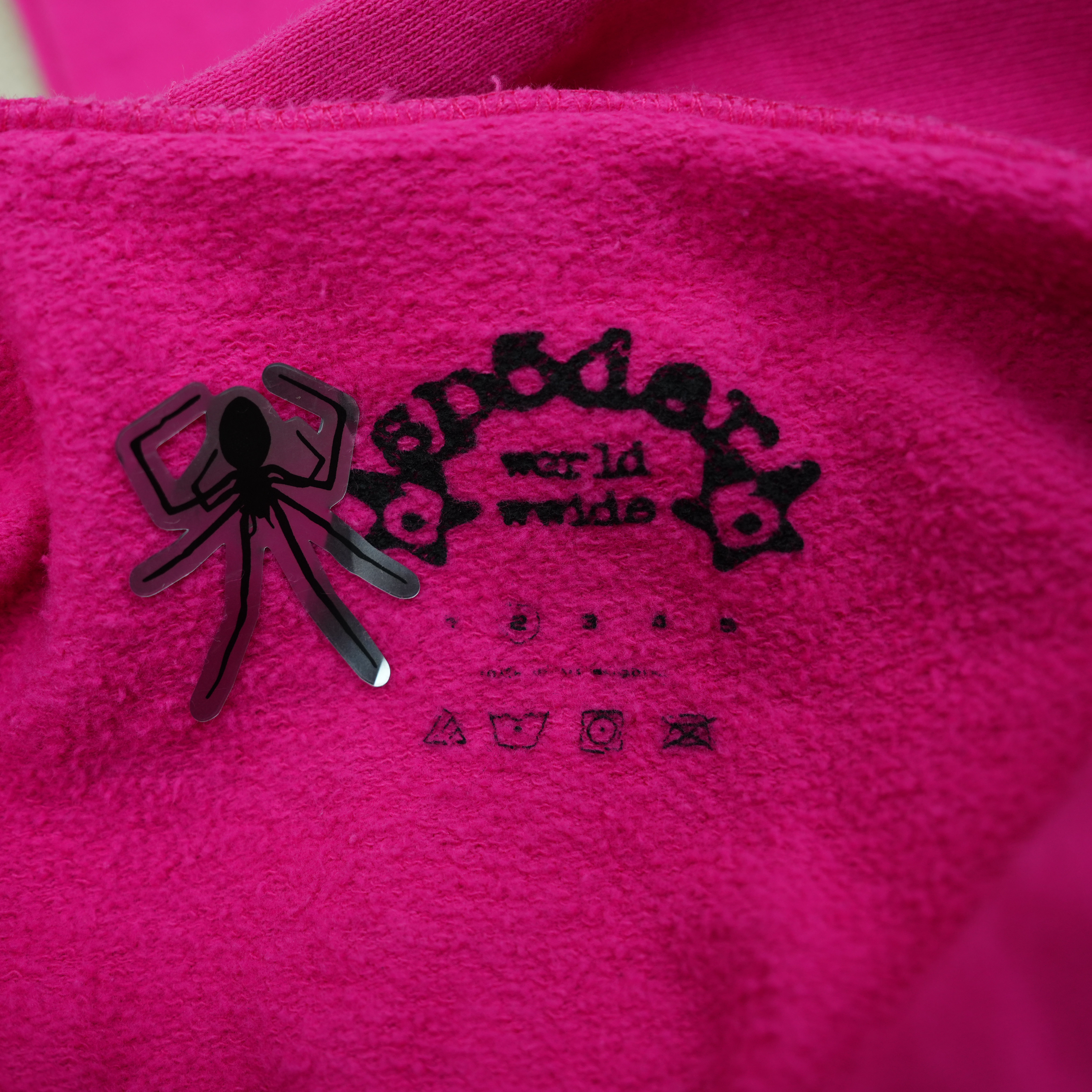 Sp5der P*NK V2 Hoodie "Pink" vista 8