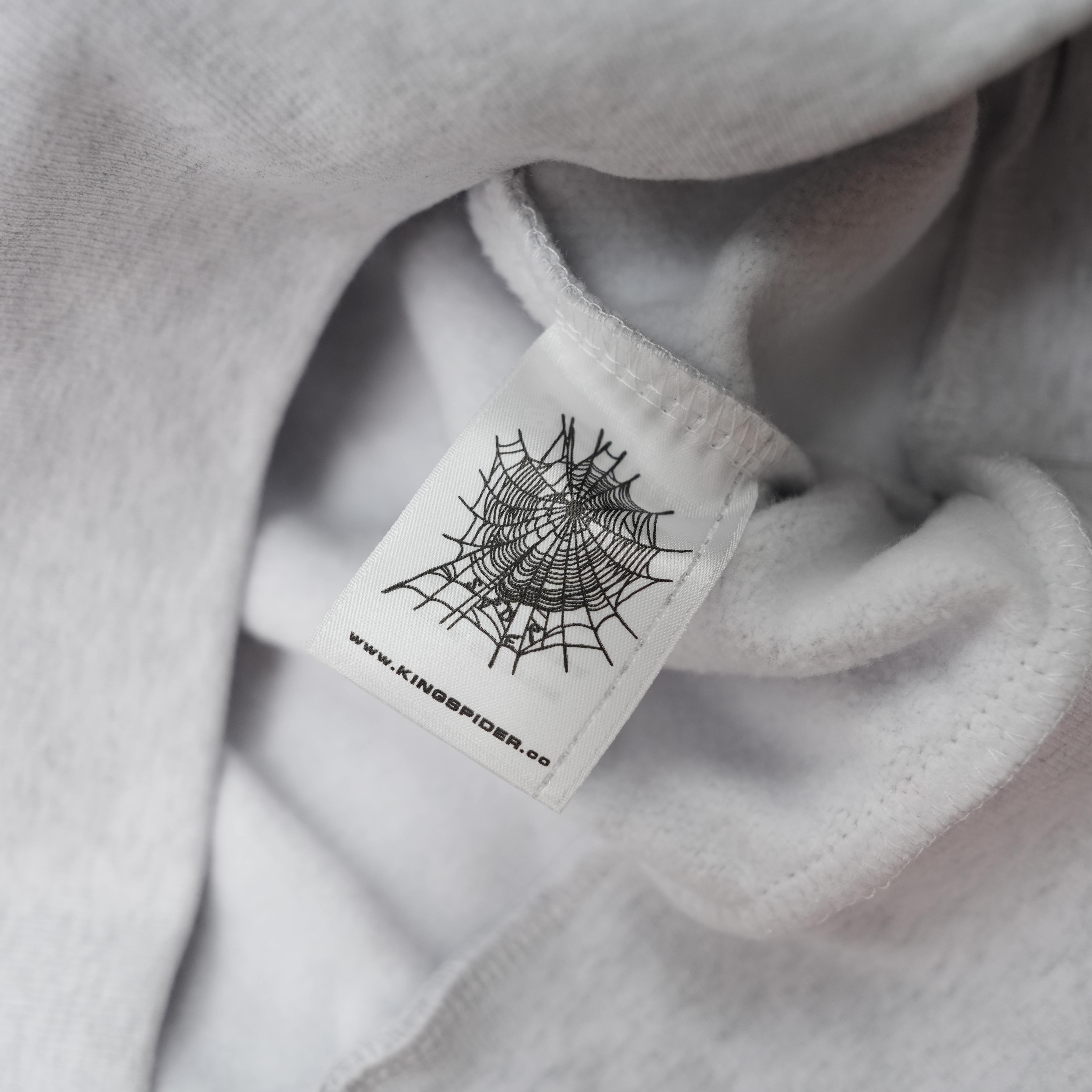 Sp5der Souvenir Hoodie "Heather Grey" vista 8