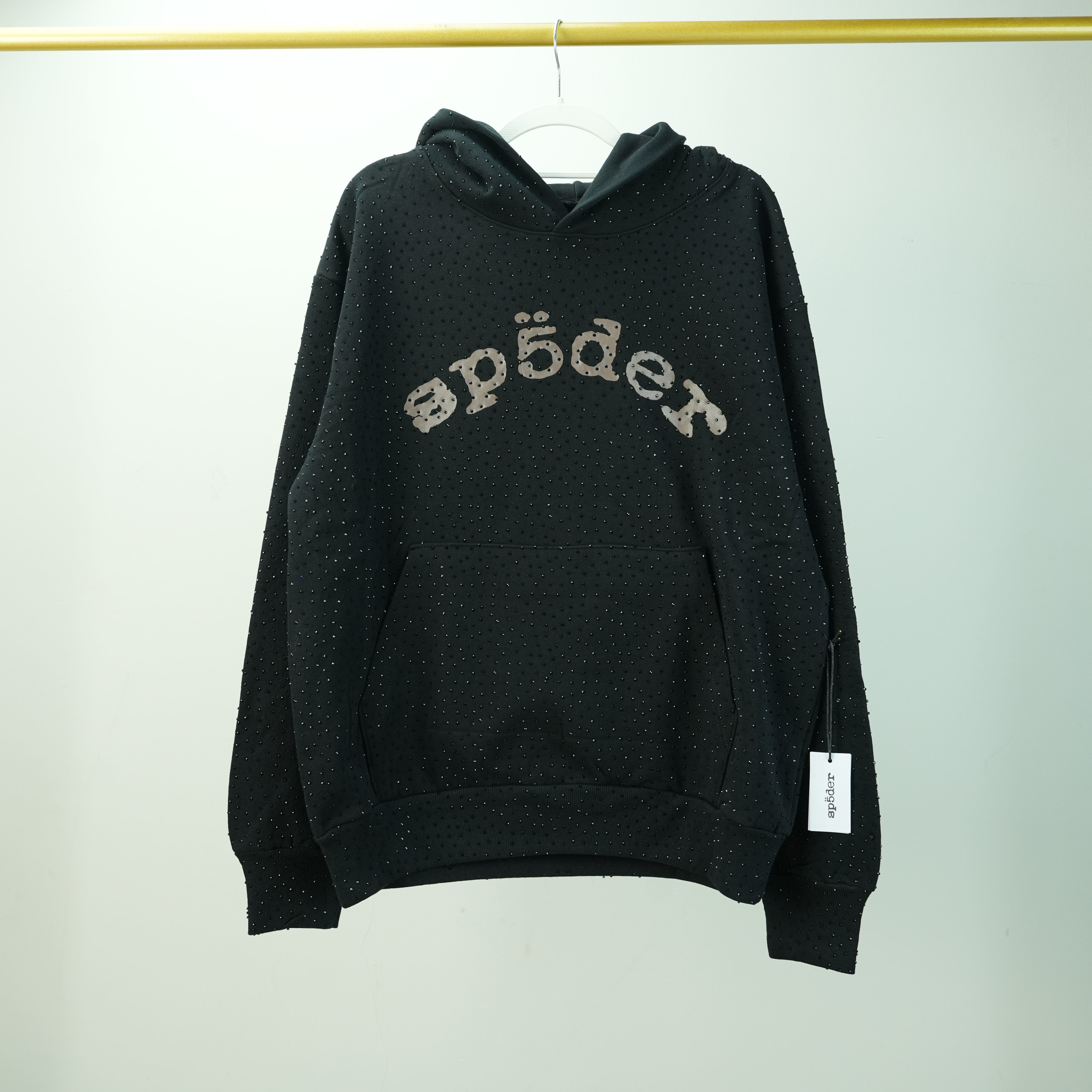 Sp5der VVS Hoodie "Black" vista 3