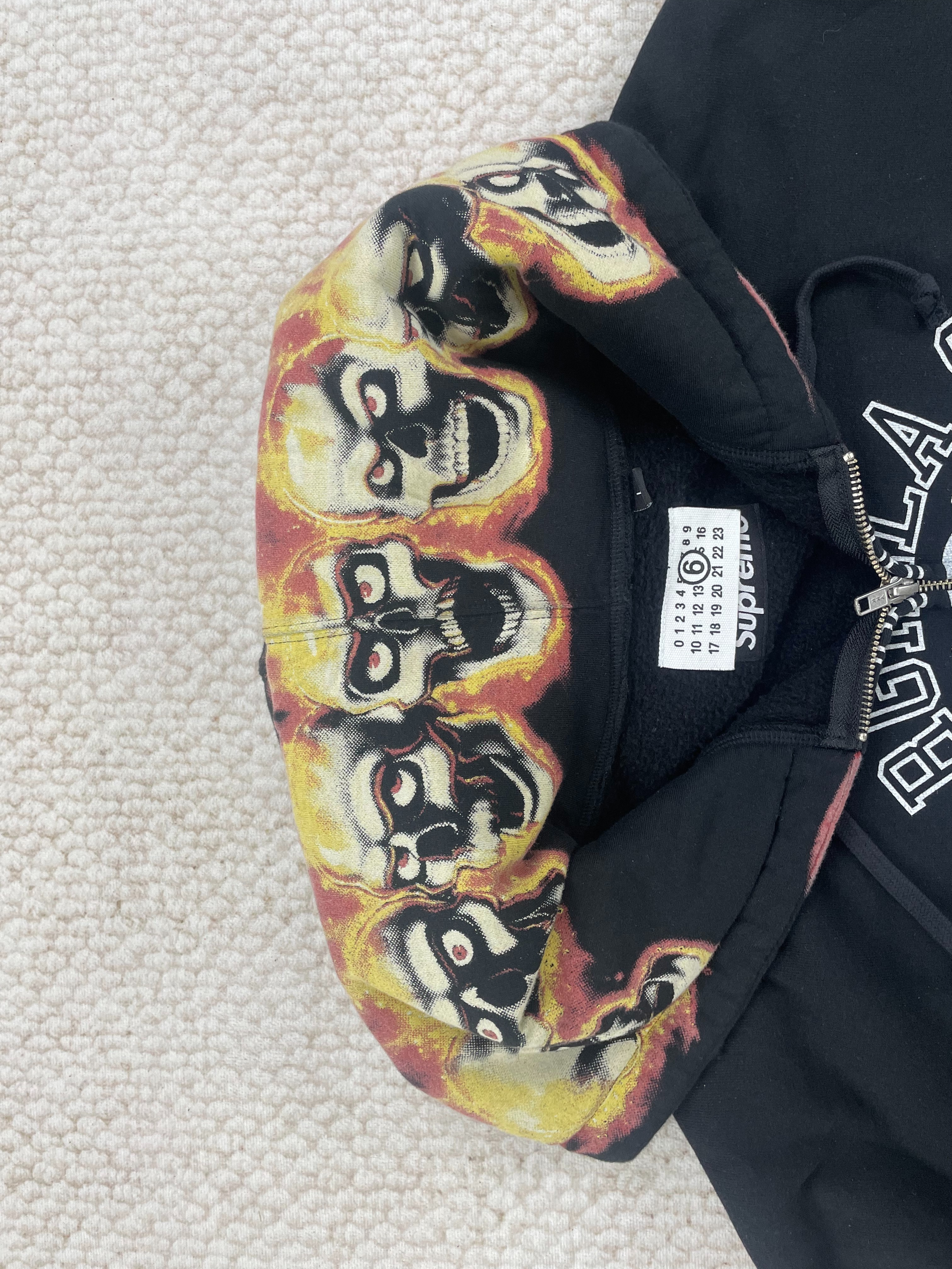 Supreme MM6 Maison Margiela Zip Up Black vista 4