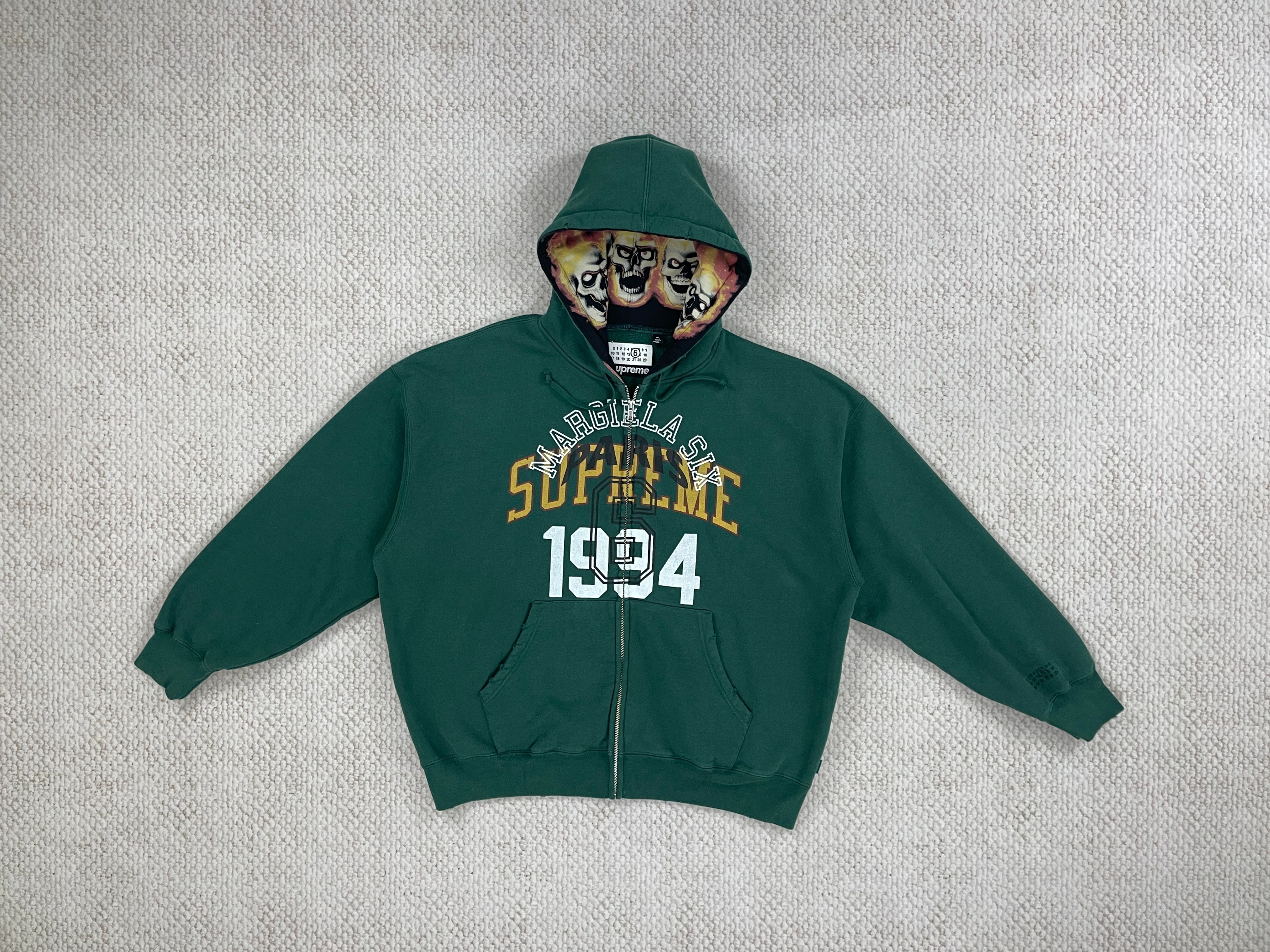 Supreme MM6 Maison Margiela Zip Up Green vista 2