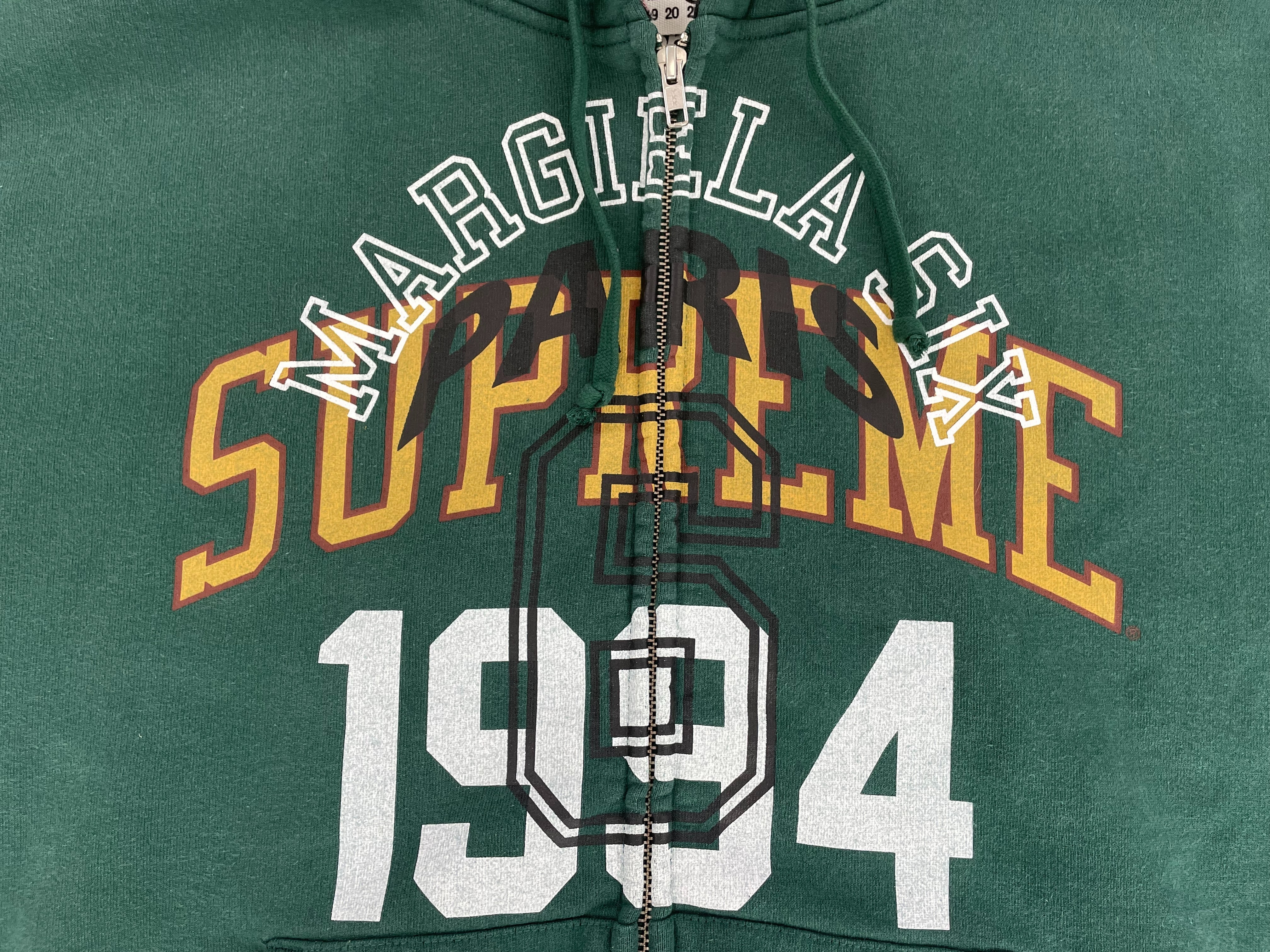Supreme MM6 Maison Margiela Zip Up Green vista 3
