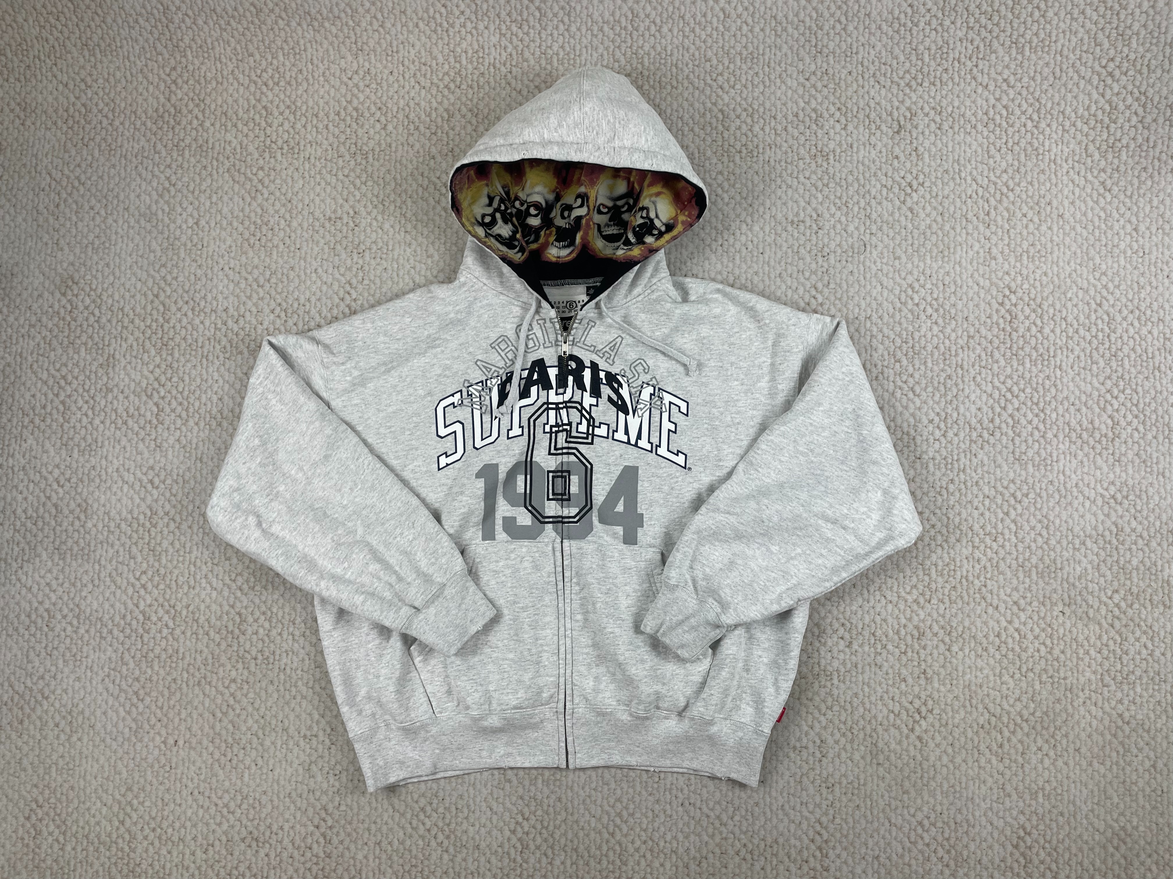 Supreme MM6 Maison Margiela Zip Up Grey vista 2