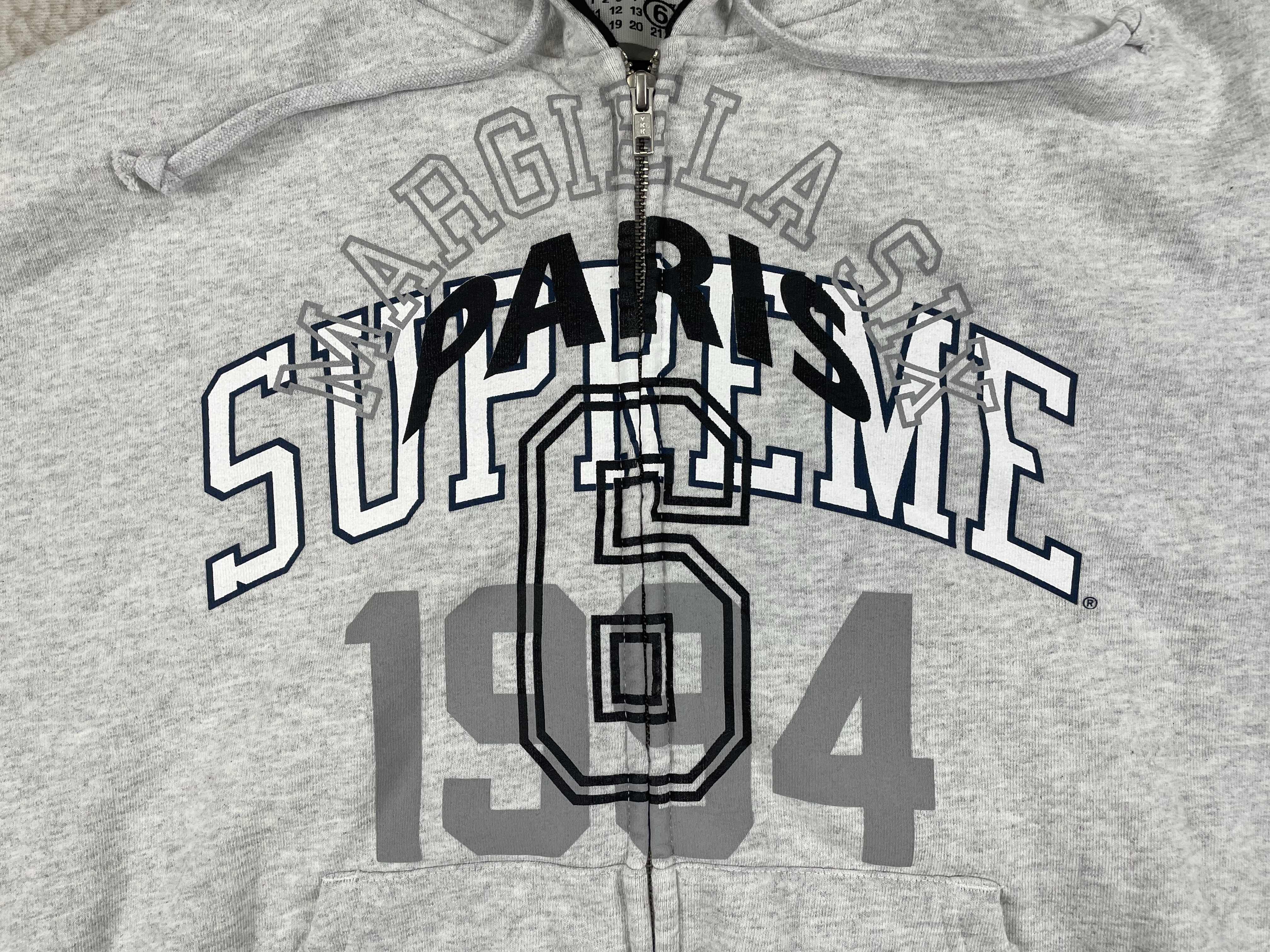 Supreme MM6 Maison Margiela Zip Up Grey vista 3