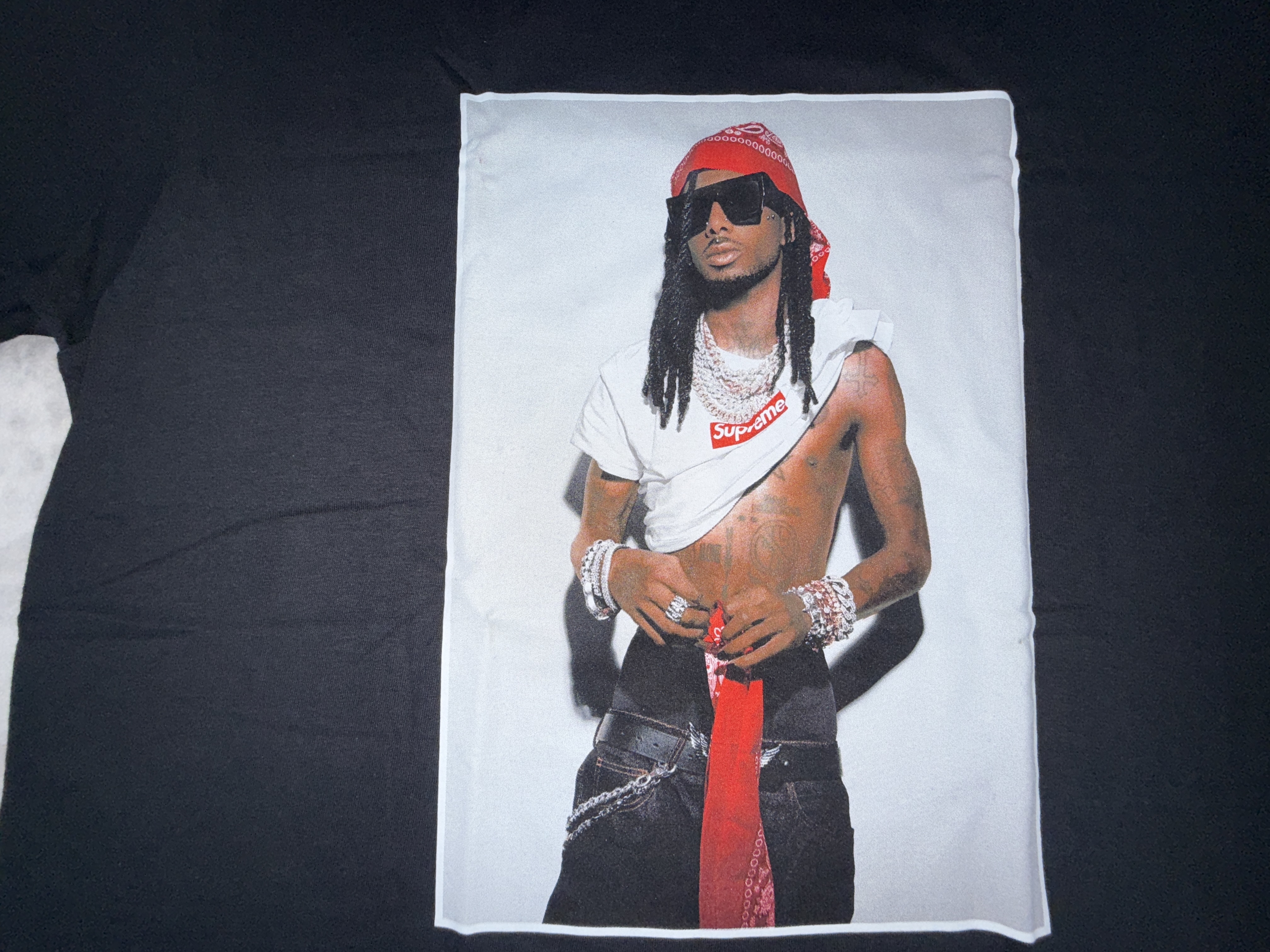 Supreme Playboi Carti Tee Black vista 3