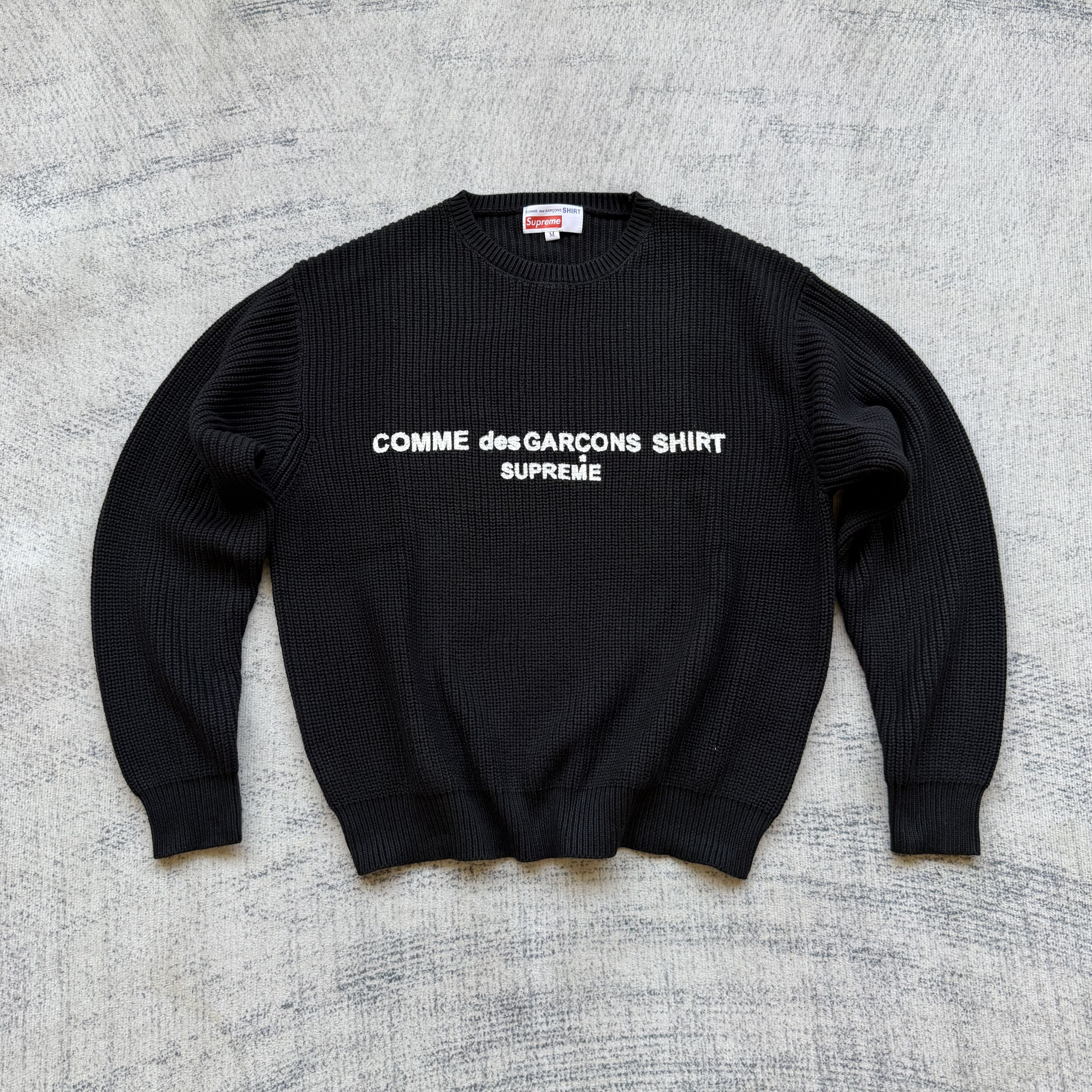 Supreme Comme des Garcons Sweater Black vista 2