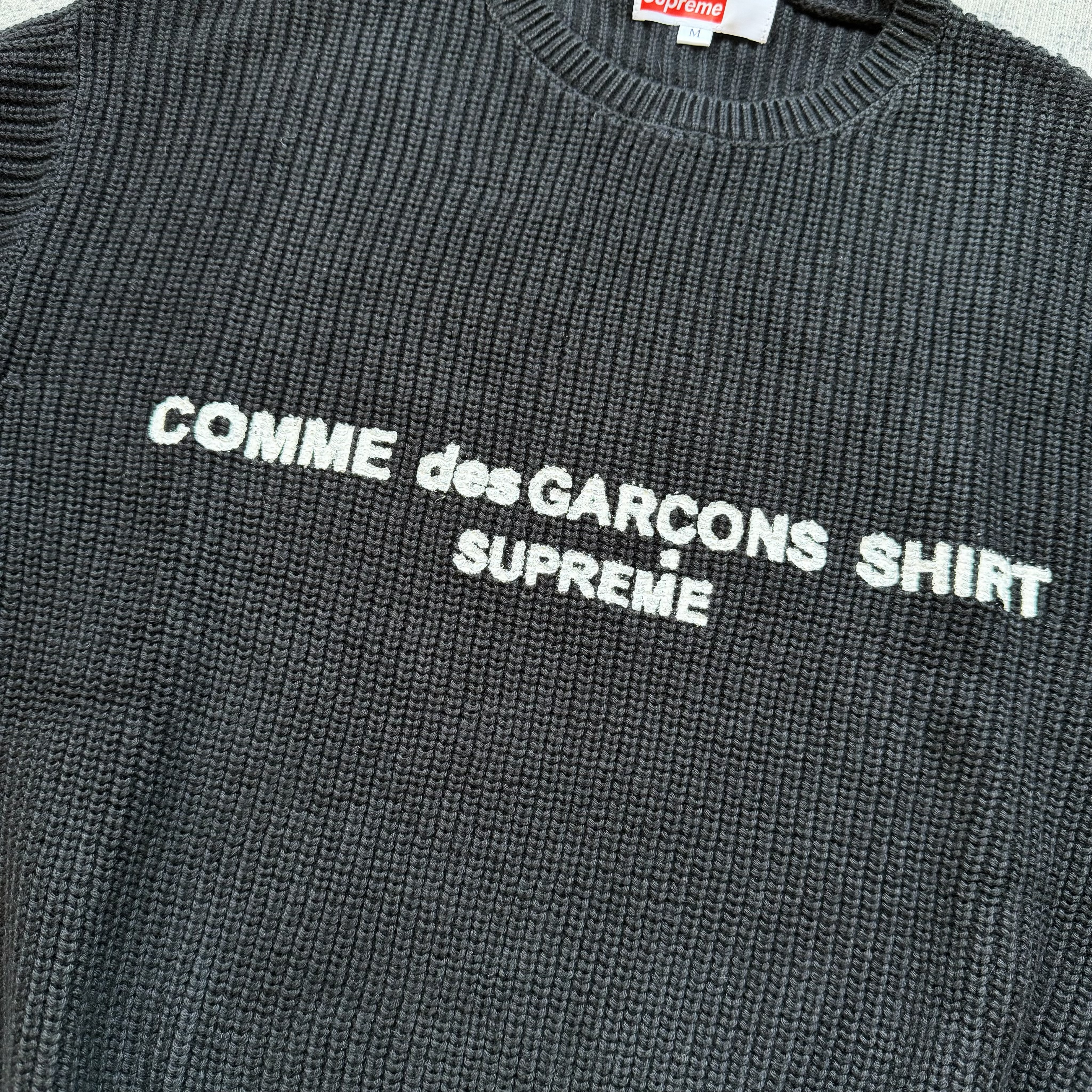 Supreme Comme des Garcons Sweater Black vista 3