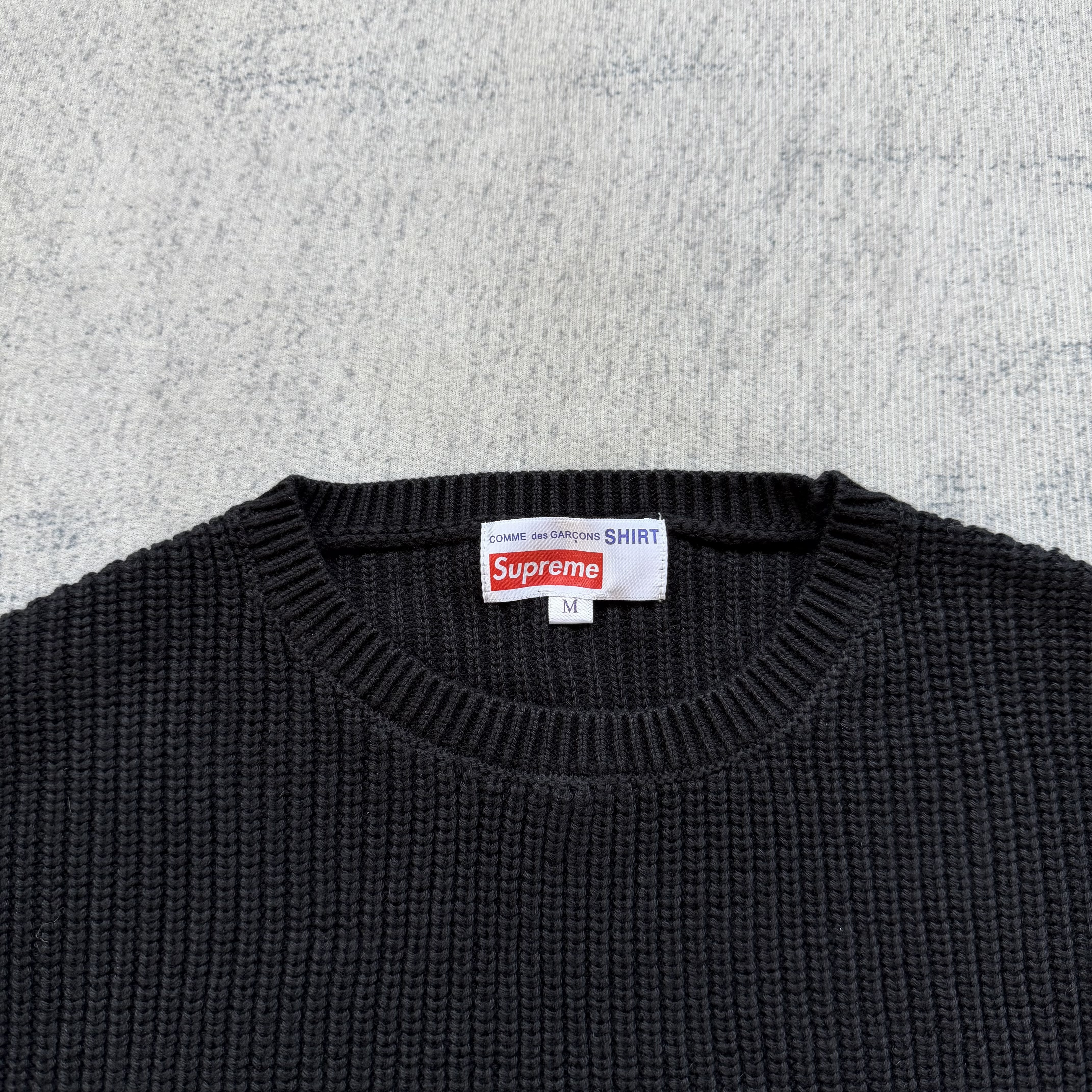 Supreme Comme des Garcons Sweater Black vista 5